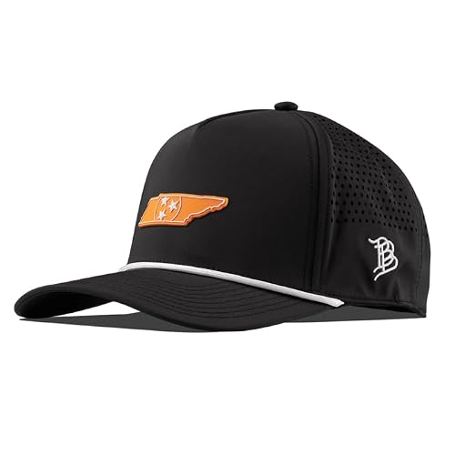 Branded Bills Officially Licensed x Tennessee Volunteers Black 5-Panel Tennessee Orange PVC