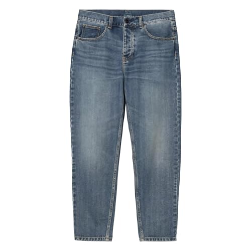CARHARTT WIP Newel Pant, Denim, Blue Dark Used Wash (UK, Waist & Inseam, 30, 32, Blue Dark Used)