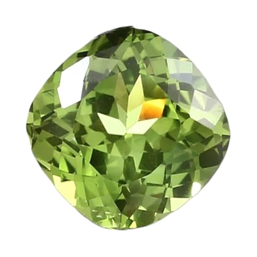 Saphir vert Ceylan 9x9mm pierre gemme à facettes pour bijoux DIY