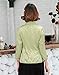 Shanghai Story Women Chinese Cheongsam Tops Qipao Shirts Tang Suit Half Sleeve Blouses Green 2XL