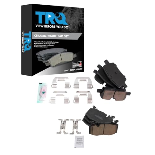 TRQ Brake Pads Ceramic Compatible with 2019 Cadillac CT6