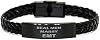 EMT Leather Bracelet Gifts for EMT Real Men Marry Braided Leather Bracelet Gifts Personalized Gifts for Husband Birthday Funny Leather Bracelet,au1683