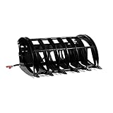 Titan Attachments Extreme Skid Steer Root Grapple Rake Attachment 60' Universal 3,000 PSI