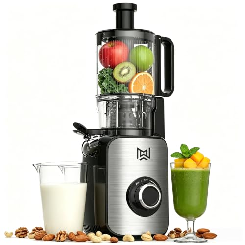 Image of Stainless Steel Cold Press Juicer, 5.0 Inch Wide Feed Chute
