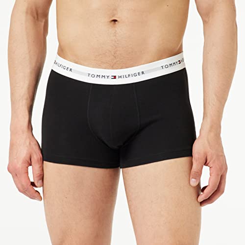 Tommy Hilfiger Herren Boxershorts Trunks Unterwäsche, Mehrfarbig (Black/Black/Black/Black/Black), S – Ansicht 2