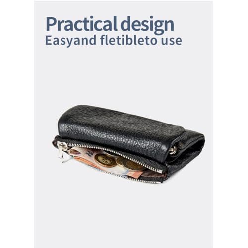 Joyfullygo Wallet, 2025 New Portable Large Capacity Unisex Pebble Genuine Leather Wallet, with Credit Card Holder, Coin Holder & Cash Slots (02)4