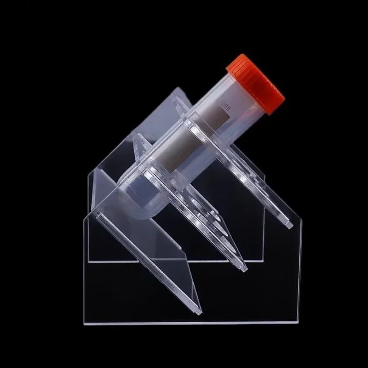 Plexiglass Rack for Centrifuge Tube 50ml Oblique Centrifuge Tube Holder Precipitation Tube Stand 8 Wells Hole Diameter 30mm