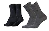 Bugatti Set of 4 Men's Logos + Plain Basic Black, Heather Jeans, anthracite, 43-46