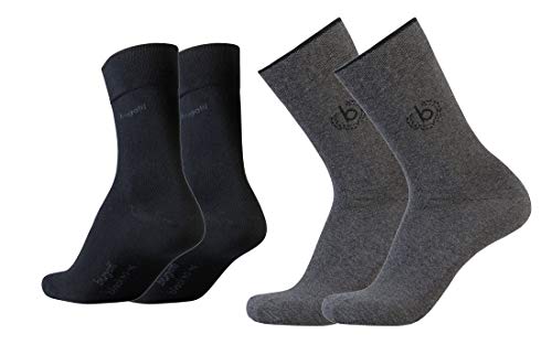 Bugatti Set of 4 Men's Logos + Plain Basic Black, Heather Jeans