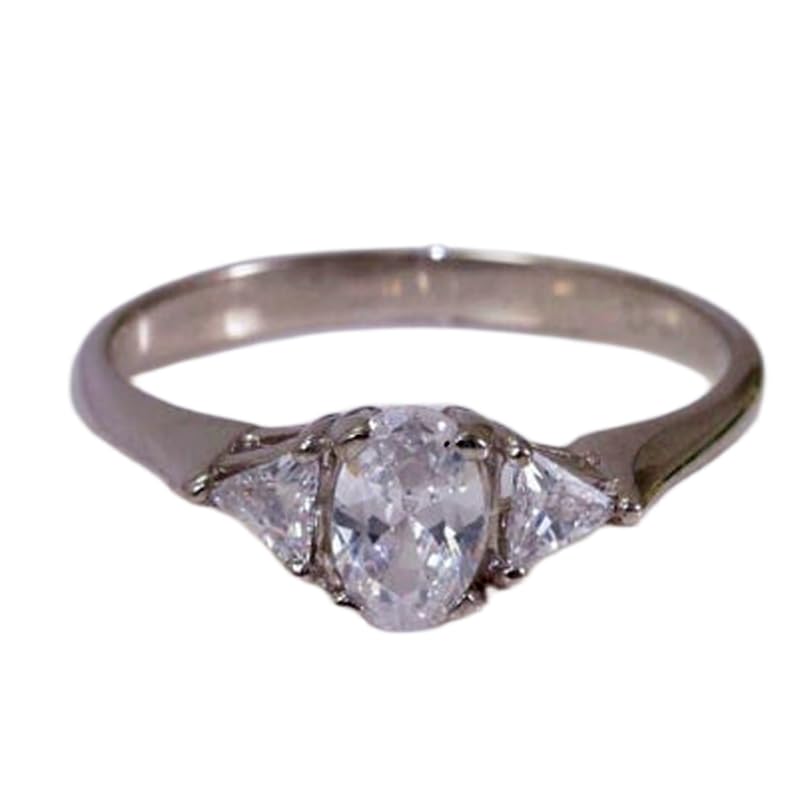 Bague imposante en argent 925 de prestige et oxyde de zirconium étincelant