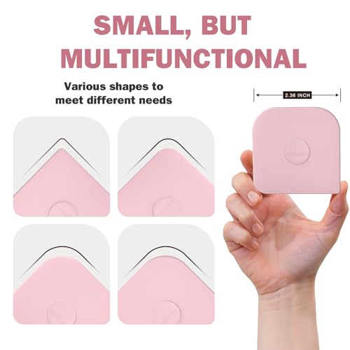 Image of Pan Scraper, 5 Pcs Pot Scraper Plastic, Pot Scraper Non Scratch for Cast Iron, Pot and Pan Cleaning, Sturdy Scraper Kitchen Tool, Pink