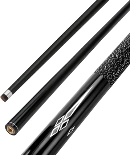 Stecca da biliardo professionale fatta a mano in fibra di carbonio e legno d'acero, 147,7 cm con design snodato a 1/2 per una migliore giocabilità nei giochi di biliardo e biliardo