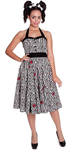 Hell Bunny Toto 50 's Robe pour Femme 4310 - Noir - Large
