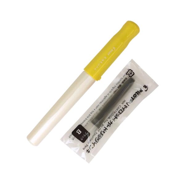 Image of Pilot Kakuno Soft Yellow Fountain Pen - Extra Fine Nib