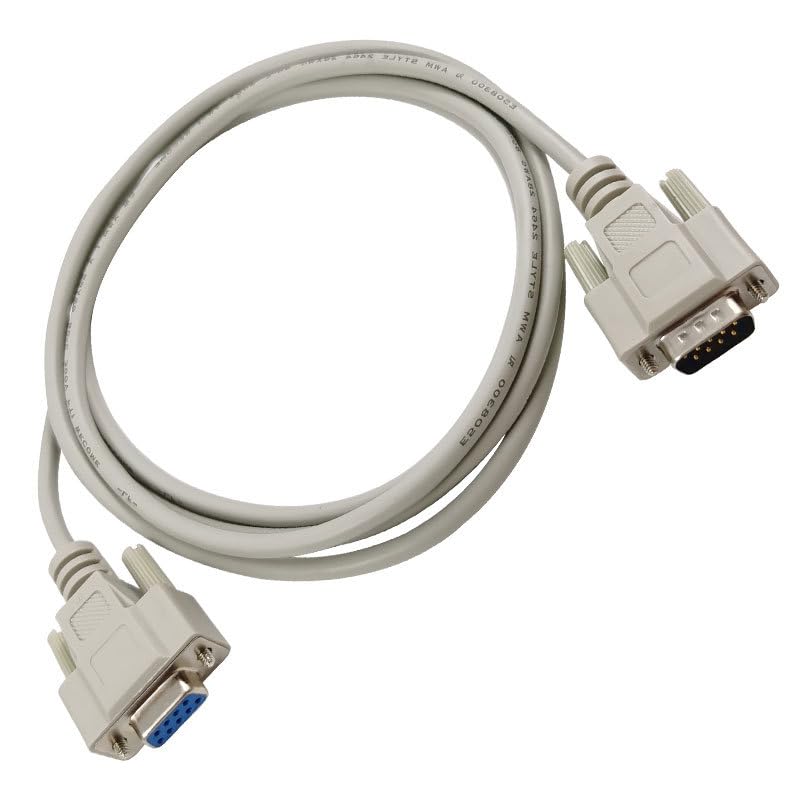 9-pin Serial COM Data Cable DB9 Male to Female Straight Extended RS232 Cable 1 Meter