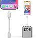 [Apple MFi Certified] Lightning Male to Lightning Female Charger Adapter,10cm iPhone Extension Charging Adapter Cable Cord Connector Converter Dongle Compatible with iPhone 14 13 12 11 XS XR X 8 7