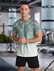 APTRO Men’s T-Shirts Gym T Shirts for Men Moisture Wicking Athletic Breathable Running Tops Quick Dry Short Sleeve T-Shirt Gradient Green XXL #1