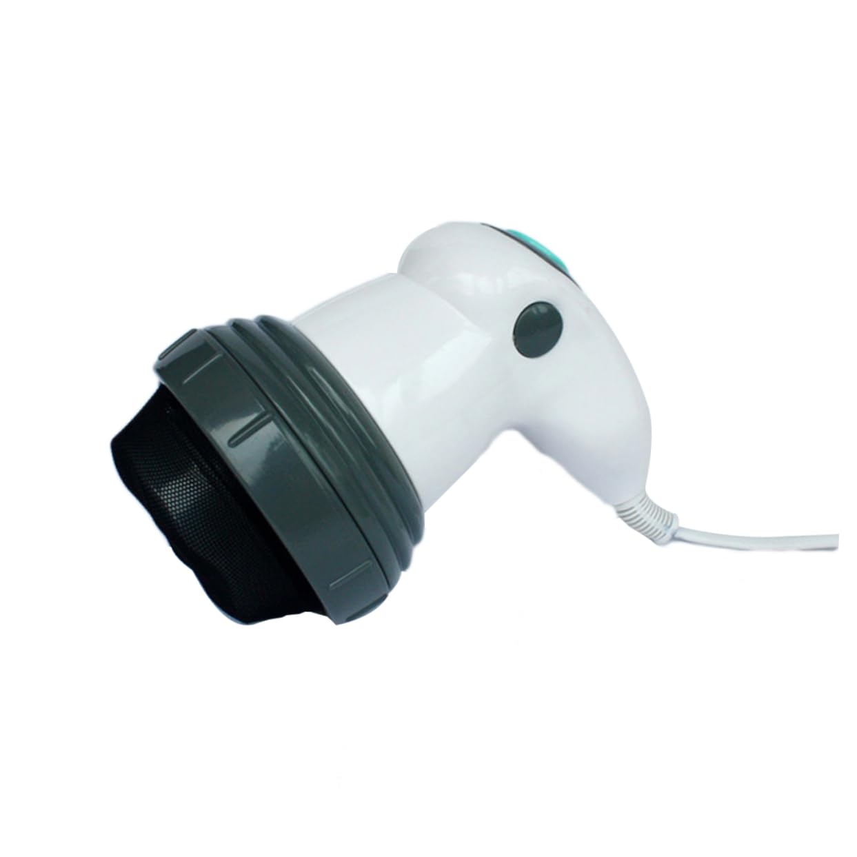 FOMIYES Masajeador Anticelulítico Multifuncional y Cubierta Protectora de Silicona y Abs Masaje Vibratorio, 4 Cabezales de Masaje para Espalda y Cintura