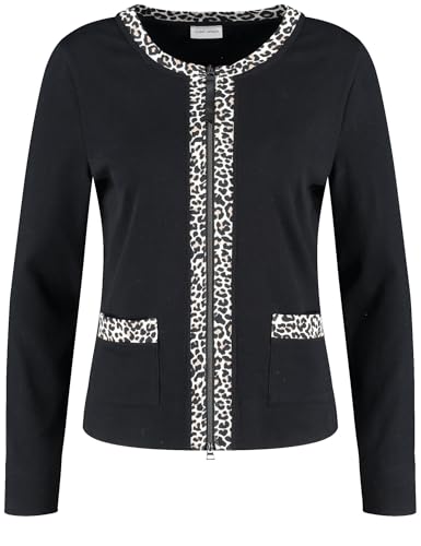 GERRY WEBER Damen 130050-56038-11000 Strickjacke, Schwarz, 40