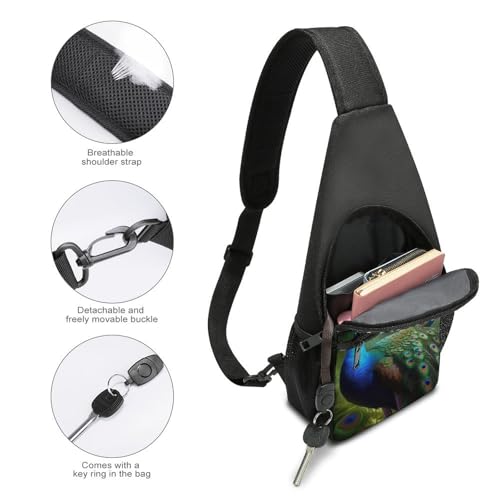 Bolso cruzado color blanco para senderismo y uso casual miniatura 4