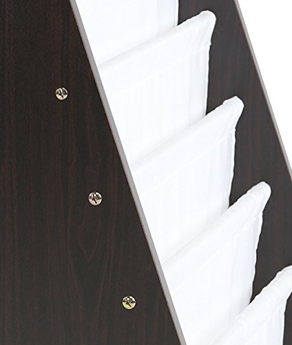 Humble Crew, Espresso/White Kids Book Rack Storage Bookshelf, 4 Tiers #TOP7