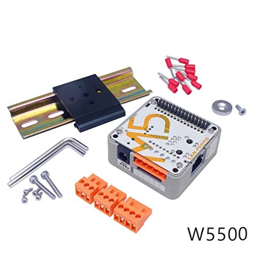 WINGONEER M5Stack LAN Module with W5500 Chip LanProto Ethernet Convert Network Module Microcontroller for Arduino 9-24V to 5V