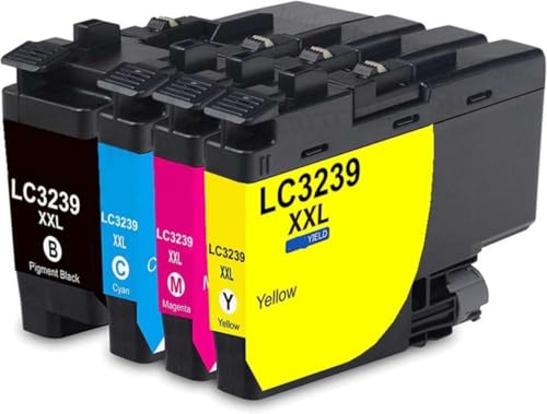 MpbUNjg Cartucho de Tinta Compatible con MFC-J5945DW MFC-J6945DW MFC-J6947DW Reemplazo para LC3239 3239XL