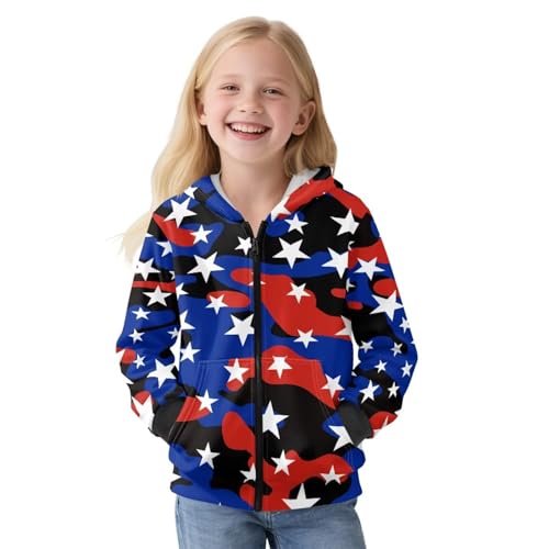 Childrens Hooded Sweatshirts, Zip Up Hoodies Long Sleeve Hooded Sweatshirt Jacket with Pocket Fall Winter Clothes3