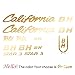 BYTT BH-California-Kit1 Pegatinas Cineli Calcomanías para Bicicleta de montaña Ciclismo Pegatina Pegatina Cañón Bicicleta Ruedas Calcomanías Protector Partes (Color Name : Gold)