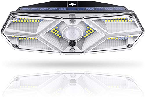 KBP Solar Lights Outdoor LED Motion Security Lights Solar Wall Lights with 3 Working Modes Wall Mount Waterproof Outdoor Lights for Fence Deck Patio Yard Garage