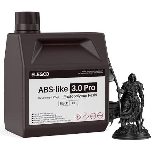 ELEGOO ABS-Like 3.0 Pro 3D Printer Resin Black 2000g