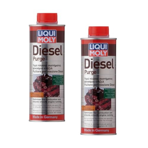 WOL Diesel Additive Injector Cleaner Liqui Moly Diesel Engine Purge 500ml - Fuel System Cleaner DPF Diesel Cleaner 1811 Smooth Engine Running (2 UNIT)