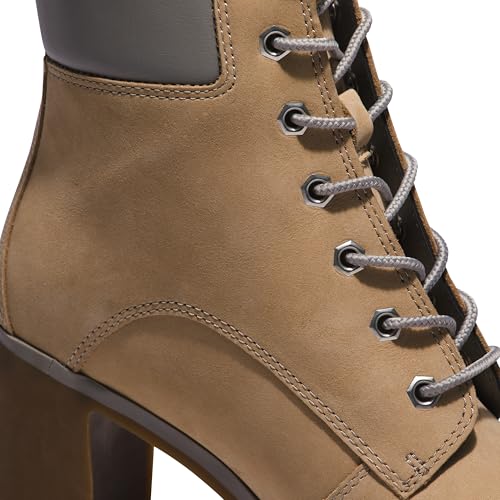 Image of Timberland Womens Allington Lace Up Casual Boots Ankle High Heel 3 inch & Up