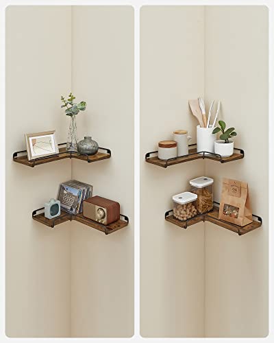 VASAGLE L-förmiges Eckregal, 2er Set, Wandregal, Industrie-sign, Regale für die Wand, für Wohnzimmer, Schlafzimmer, Küche 1503 VASAGLE L-förmiges Eckregal, 2er Set, Wandregal, Industrie-sign, Regale für die Wand, für Wohnzimmer, Schlafzimmer, Küche 1503