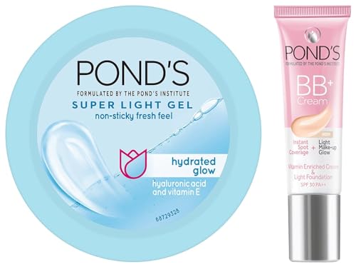 POND'S Super Light Gel Oil Free Face Moisturizer 49g, With Hyalur...
