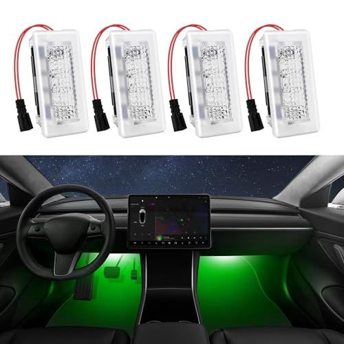 Kit 4 Bombillas LED Interiores para Tesla Model 3, Y, X, S