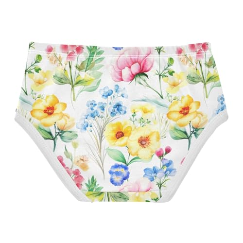 Joisal Cartoon Toddlers Underwear Floral 2t Cotton Panties for Girl Wildflowers Art Briefs Kids Undies2