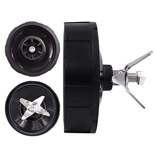 6 Fins Blender Blade 4inch Female Blade for Nutri Ninja iQ 900W BL454-70 BL455-70 and 1000W BL481-70 BL482-70 BL483-70 BL480 BL480D Blender Replacement Parts