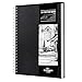 STATIONERY ISLAND A4 Skizzenbuch, 200 g/m&sup2; Dickes Papier, Spiralgebundener Zeichenbuch Hardcover, Skizzenblock zum Skizzieren, Illustration, Portr&auml;t, 50 Blatt/100 Seiten