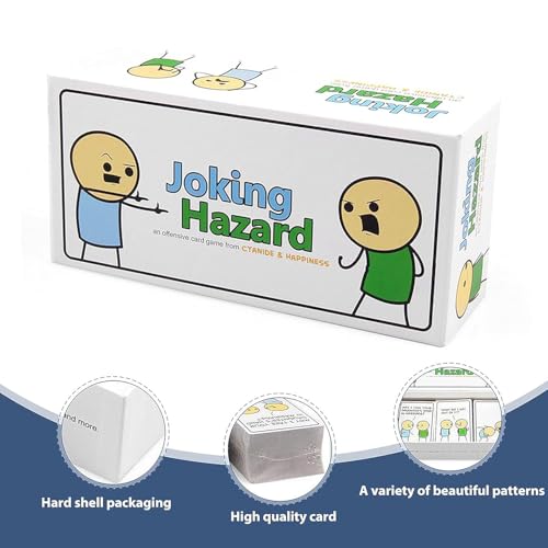 Image of Awestuffs Family Board Games for Adults and Kids - Ages 8 and up, 2 to 8 Players (Joking Hazard)