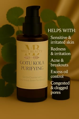 Image of Melt Beauty Gotu Kola Gentle Face Cleanser - Green Tea & Natural Extracts, Acne Control Face Wash for Sensitive Skin, SLS-Free, 100ml