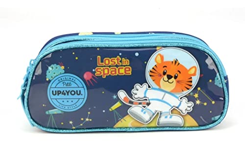 Estojo Duplo Tigre Astronauta Up4You - Luxcel 2023