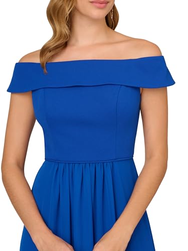 Image of Adrianna Papell Womens Crepe Chiffon Gown