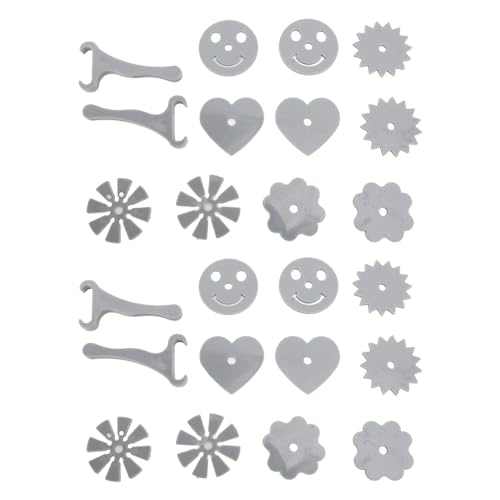 Oyhhalginate 2 Set Boot Spurs Shoe, Spinning Boot Spurs with 5 Patterns, Grey ABS 3D Printing Shoe...