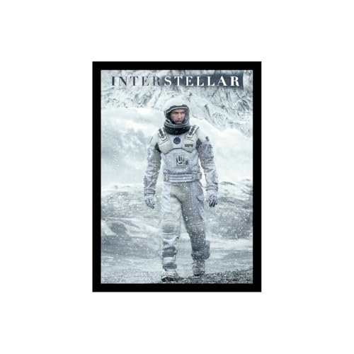 Image of BLINKART Interstellar (2014) Movie Poster Frame 12x18 Inch | Premium 300 GSM Paper Wall Print | Vintage Film Artwork for Home, Bedroom, Living Room, Office | Framed Photo Decor