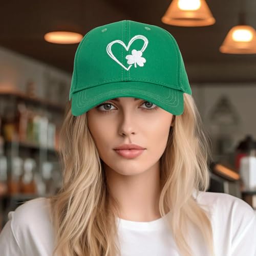 Casquette de baseball Saint-Patrick trèfle 4 feuilles vert ajustable accessoire - 2