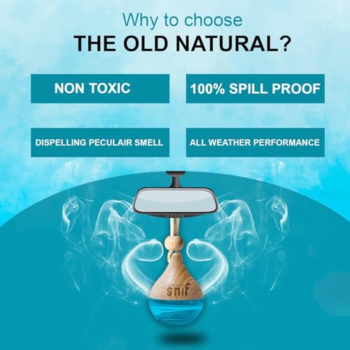 Image of Snif Car Perfume With Essential Oils With 15ml Refill Pack | Car Perfume Diffuser (Pack of 2)