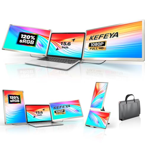 KEFEYA Monitor Portatile 15.6" 120% sRGB FHD 1080P Schermo Portatile