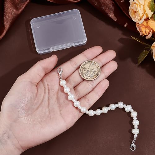 Bracelet perles d'eau douce naturelles 8mm pour alerte médicale interchangeable - 3
