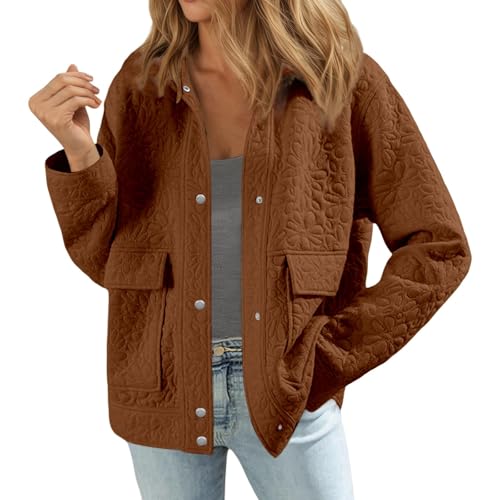 Veste décontractée manches longues style casual chic avec doubles poches